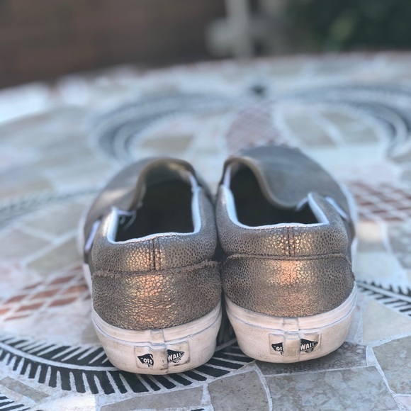 Gold sparkly vans. Size 8.5 - Picture 5 of 5